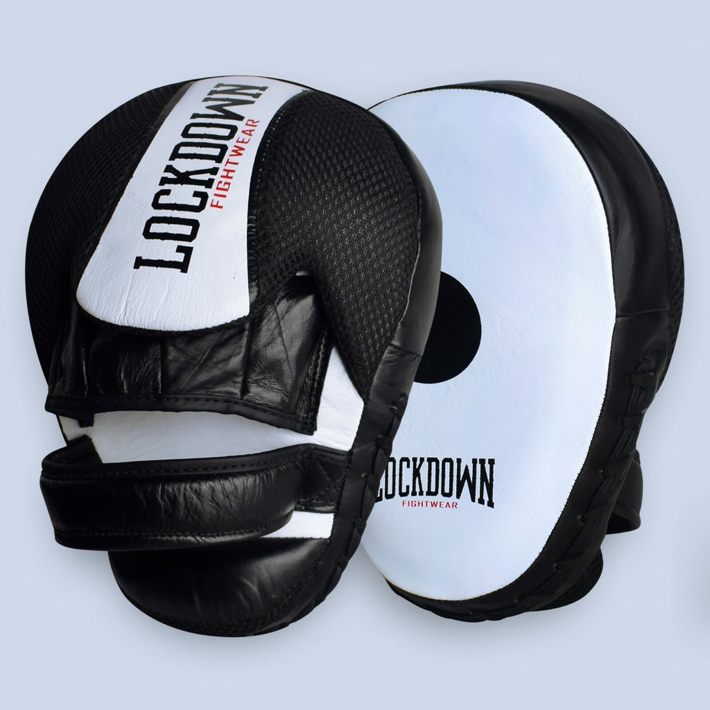 Lockdown Boxing Focus Pads  - Black/White