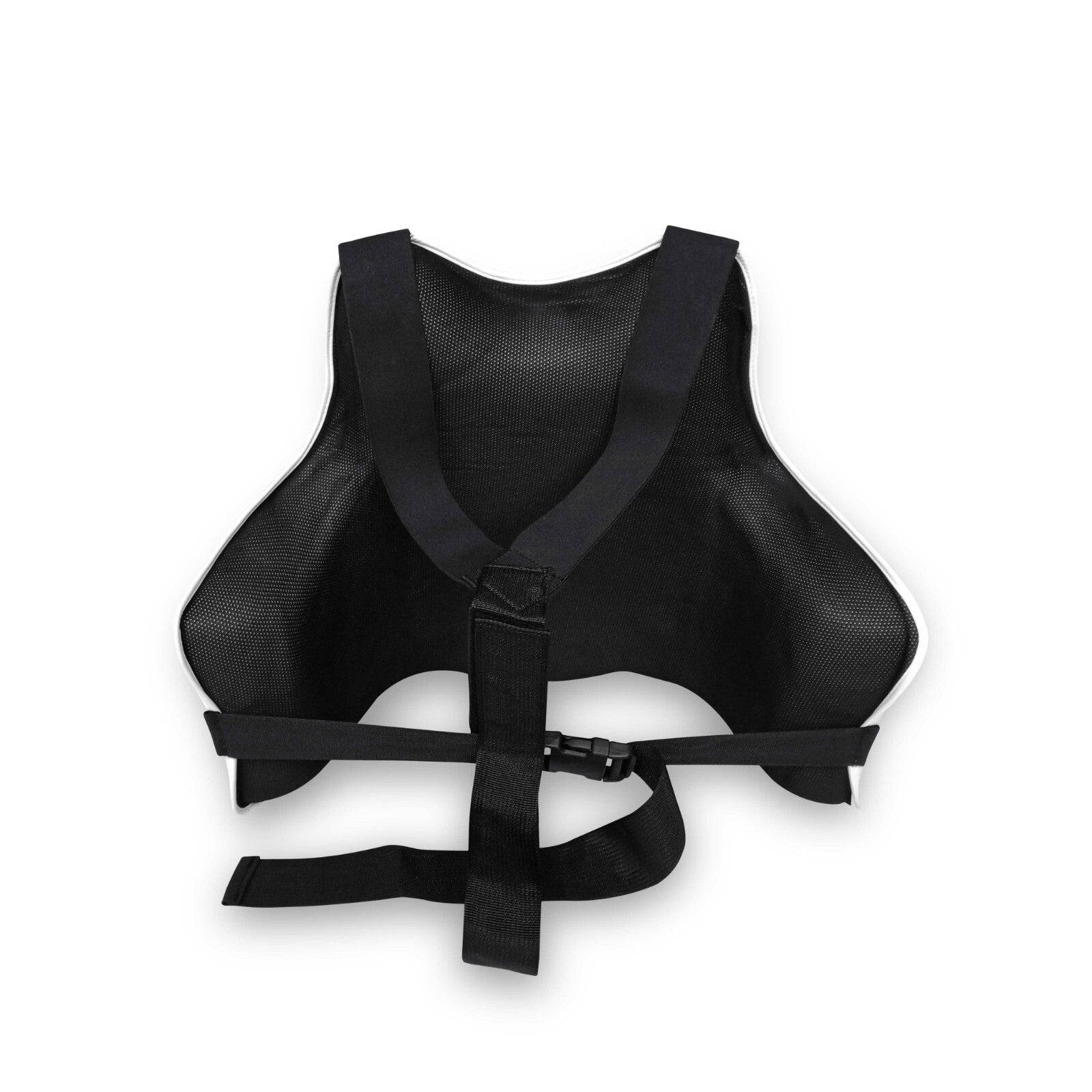 Lockdown Boxing Muay Thai Hi-Impact Body Protector Belly Pad  - Black/White