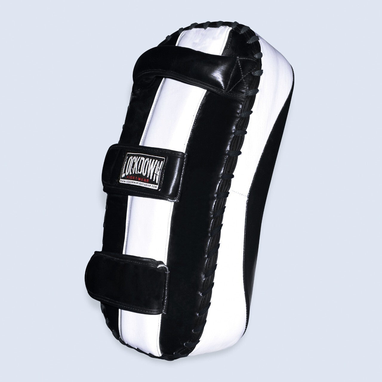 Lockdown Muay Thai Kick Pads  - Black/White