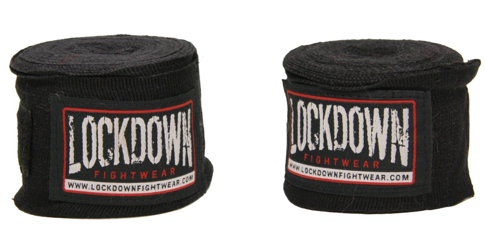 Lockdown Kids Childrens Boxing Hand Wraps 2.5m MMA Muay Thai Kick Black and Red