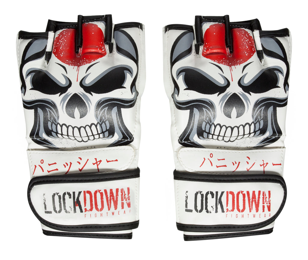 Lockdown MMA Fight Gloves 4oz - Japanese Flag Edition