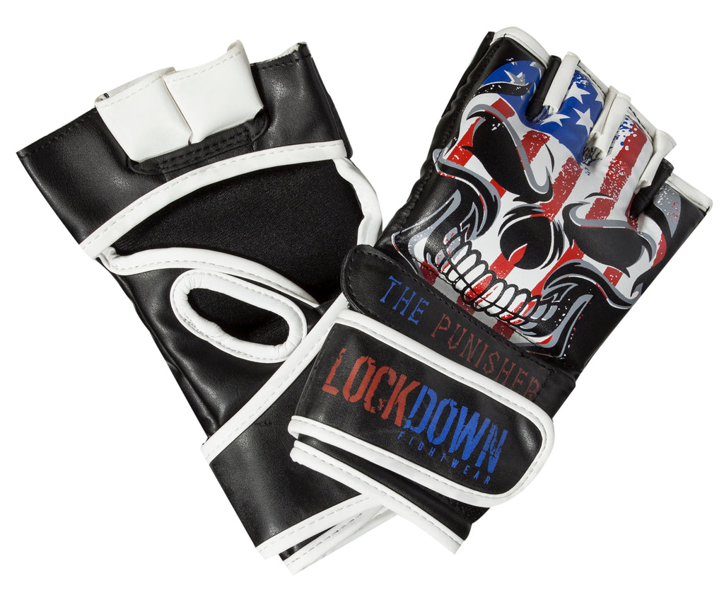Lockdown MMA Fight Gloves 4oz - American Flag Edition