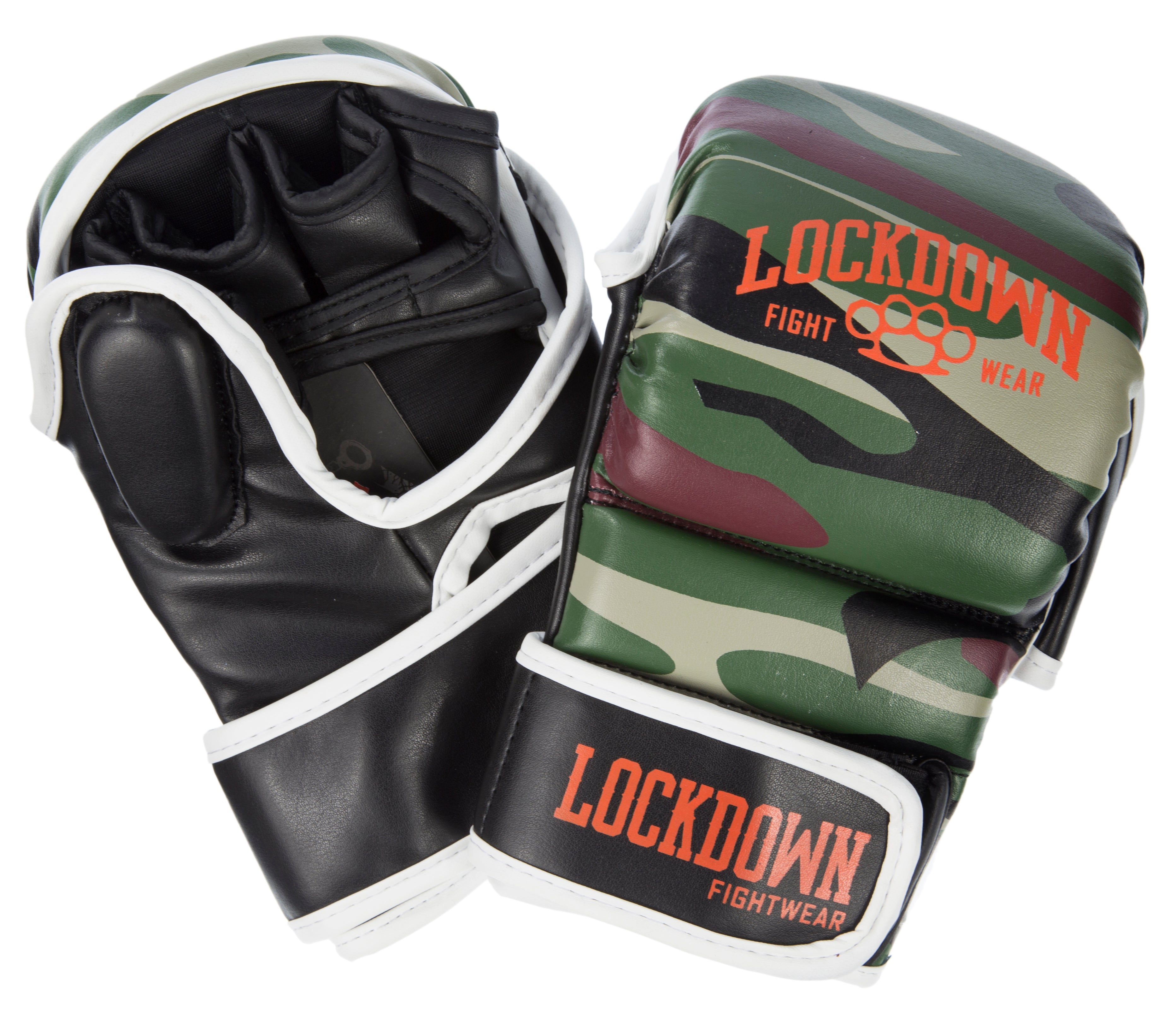 Lockdown MMA Fight Sparring Gloves 6oz - Green Camo