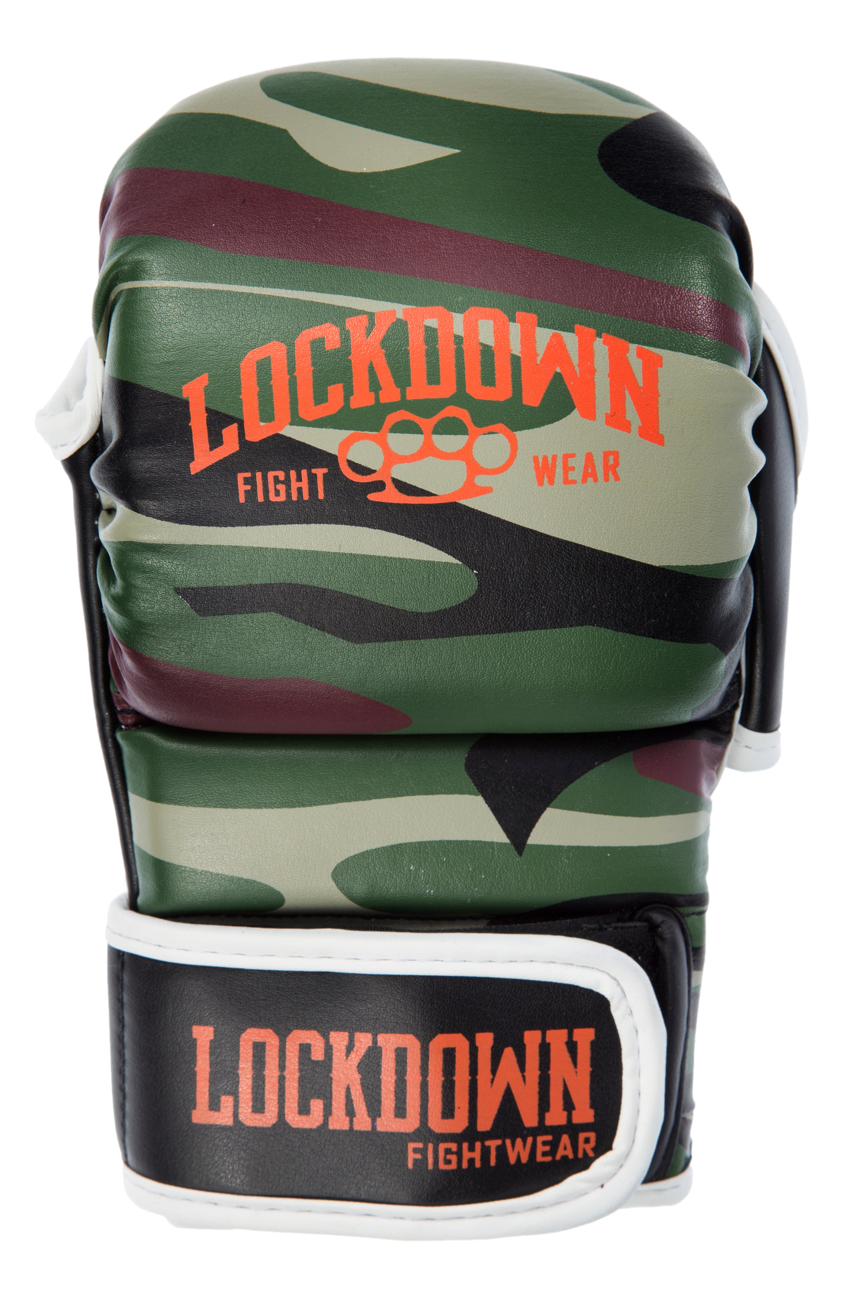 Lockdown MMA Fight Sparring Gloves 6oz - Green Camo