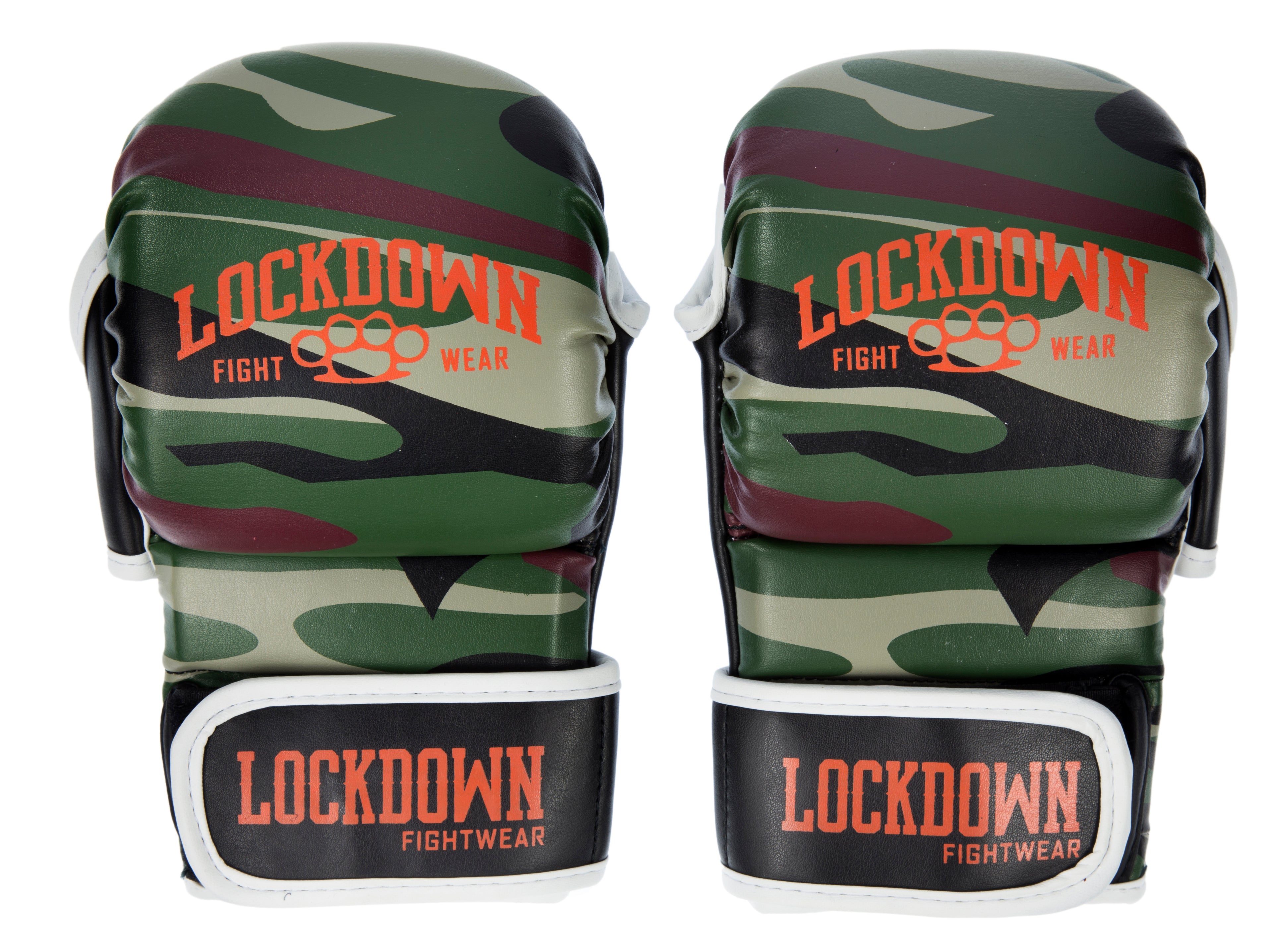 Lockdown MMA Fight Sparring Gloves 6oz - Green Camo